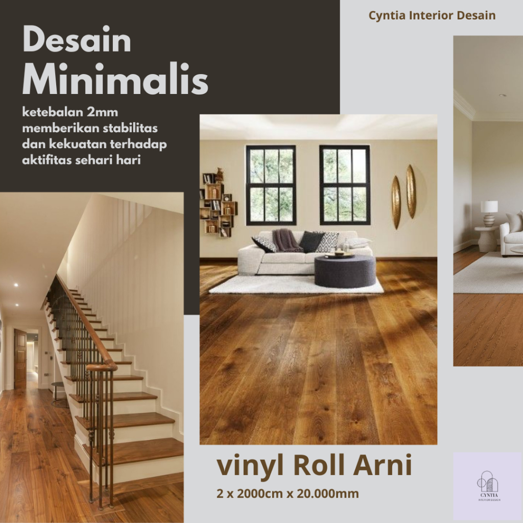 Lantai Vinyl Roll Arni 2mm