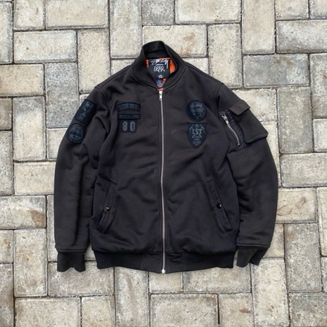 STUSSY AUTHENTIC GEAR BOMBER JACKET VTG