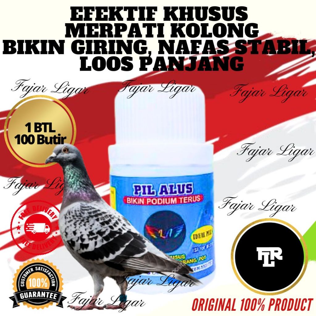 JAMU MERPATI PIL ALUS IDEAL (BIRU) ISI 100 BUTIR KHUSUS MERPATI MENGERAM