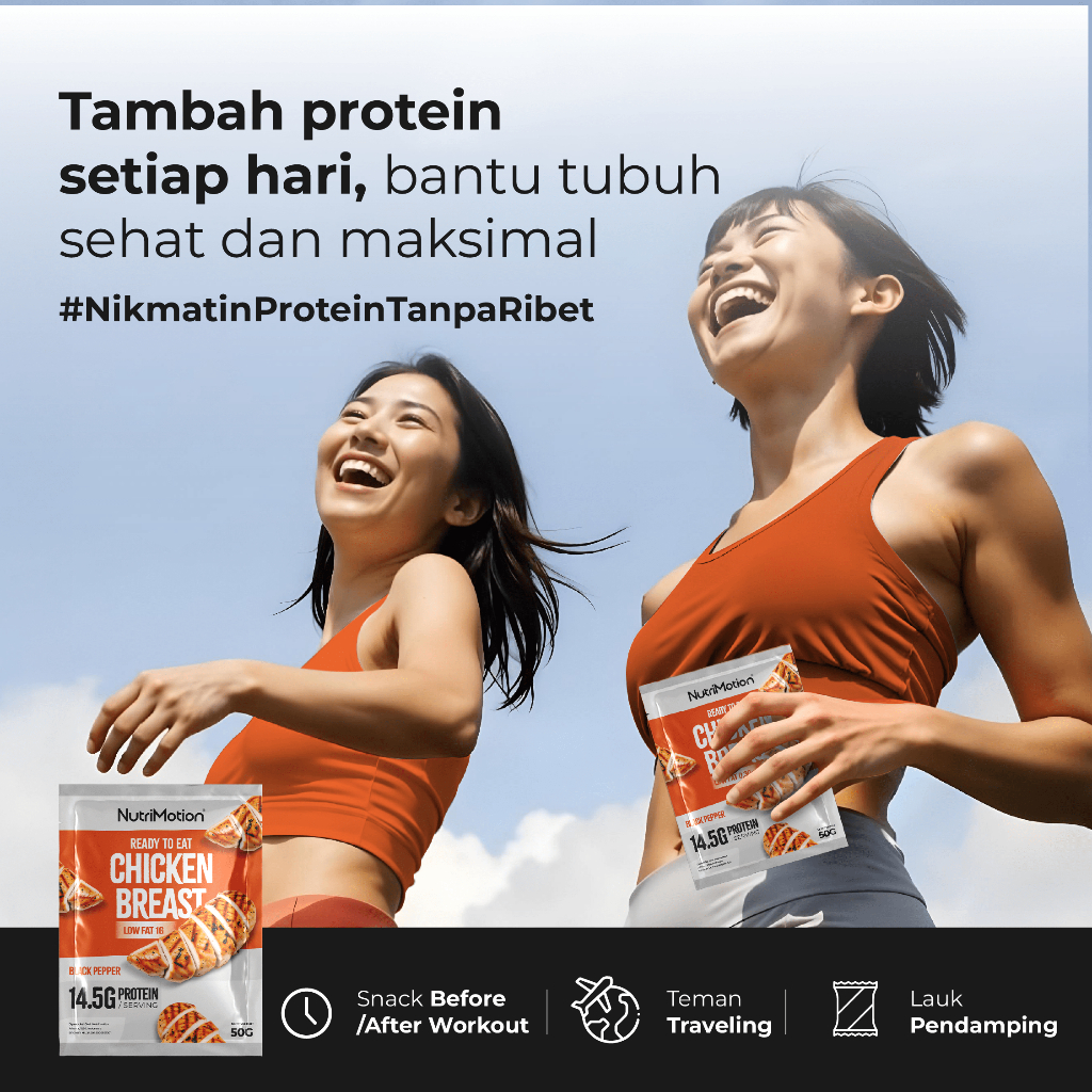 

Promo 7.7 NutriMotion Dada Ayam Tinggi Protein Ready to Eat Paket Combo 5pcs Rendah Lemak & Kalori