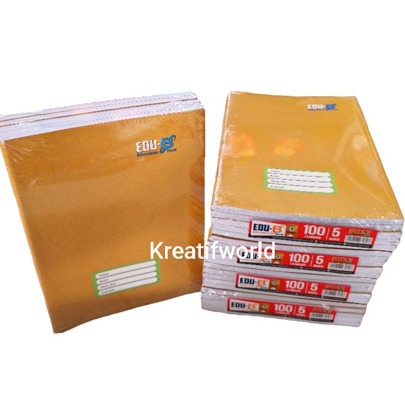 

Buku tulis Panjang EDU-B 100 lembar kertas tebal isi 5 buku