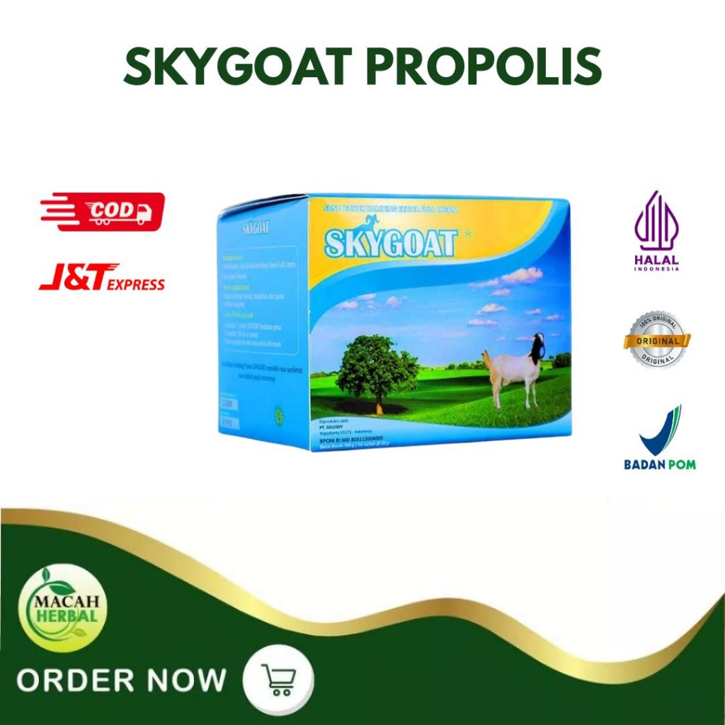 

SUSU SKYGOAT PROPOLIS/MADU BOX SACHET - SKYGOAT SUSU KAMBING ETAWA ORIGINAL