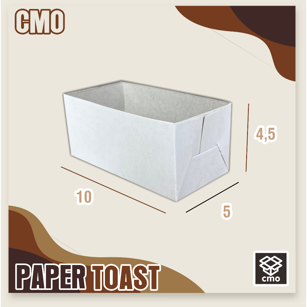 

Kemasan Roti Toast 10x5x4,5 cm | sandwich | box toast | box cake | cromboloni