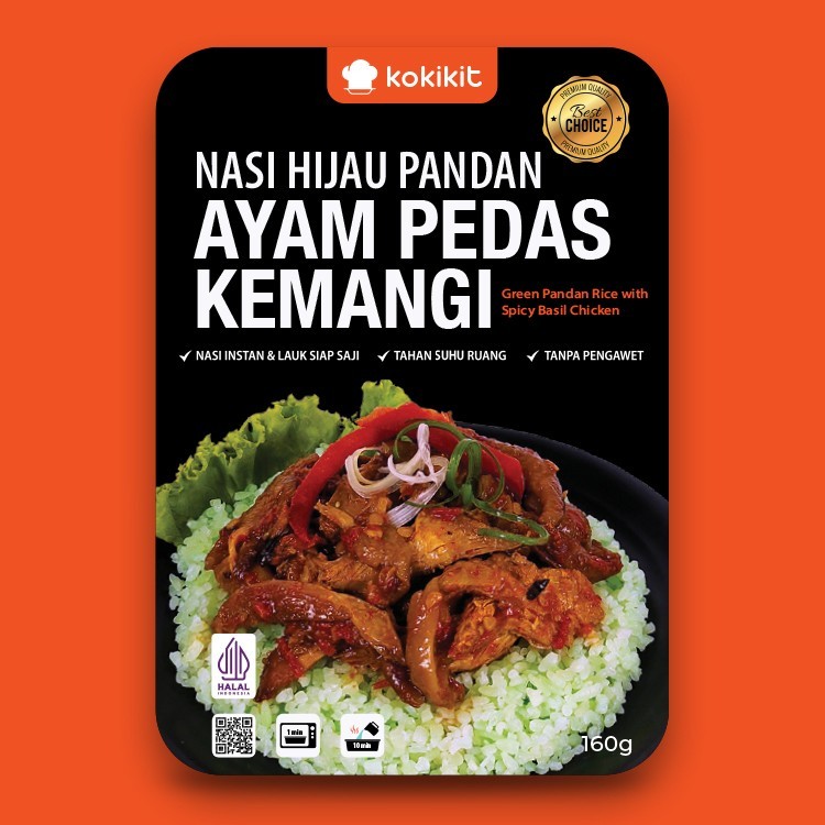 

Nasi Pandan Instant & Ayam Seset Pedas Kemangi (Thinwall)