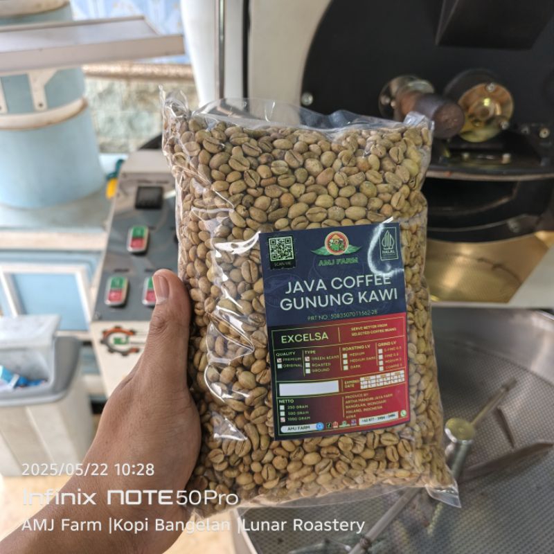 

PREMIUM QUALITY !! 1 Kg Kopi Excelsa / Nangka / Arsisa / Arisa / Silsah Gunung Kawi PETIK MERAH AMJ FARM