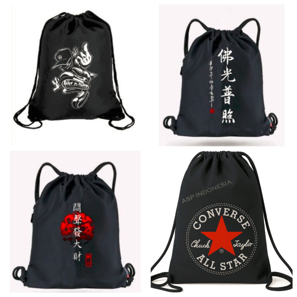 LQX_Tas Terbaru  Tas Serut/String Bag Keren Bahan Anti AIR