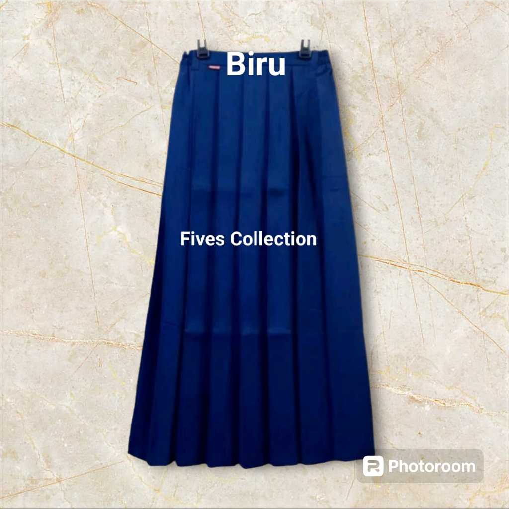 Rok panjang smp sma/rok panjang rempel kerja smp sma seragam smp sma seragam sekolah seragam biru