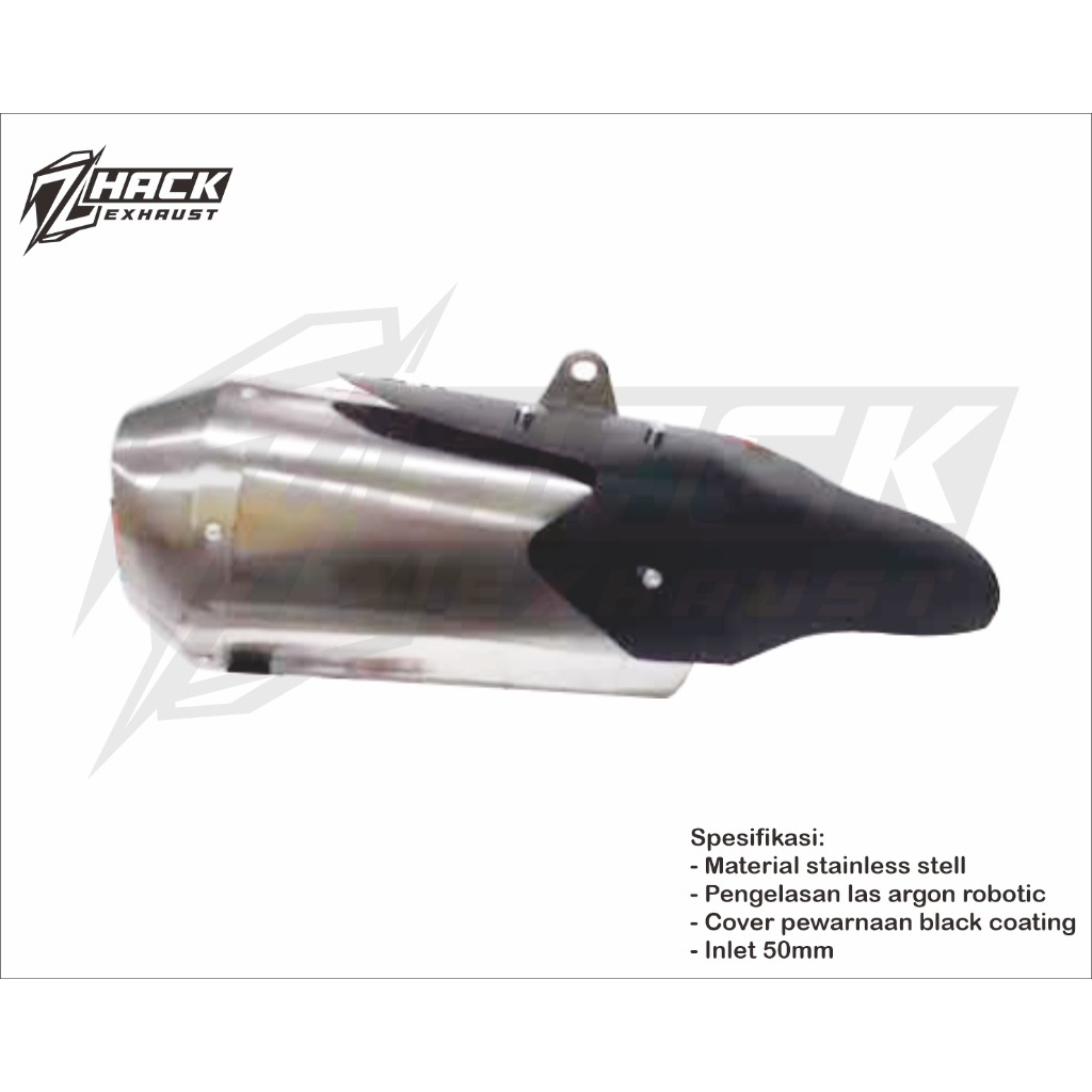 Silencer Knalpot Standar Racing New ZX25RR ZX-25RR 2023 Stainless