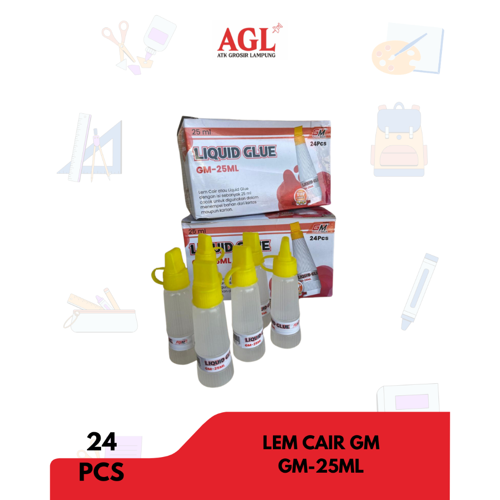 

GADJAH MADA - (24pcs) Liquid Glue Lem Cair GM - 25ML - pack