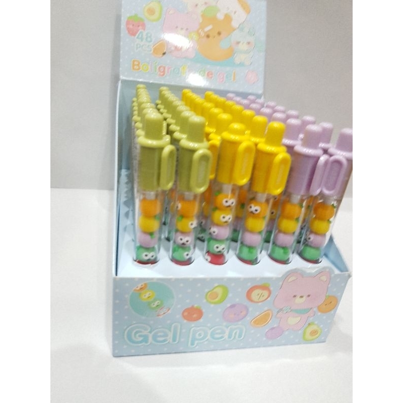 

Bolpoin Gel Lucu Weibo Dadu Batang Buah 0,5mm Satuan WB-55676-4