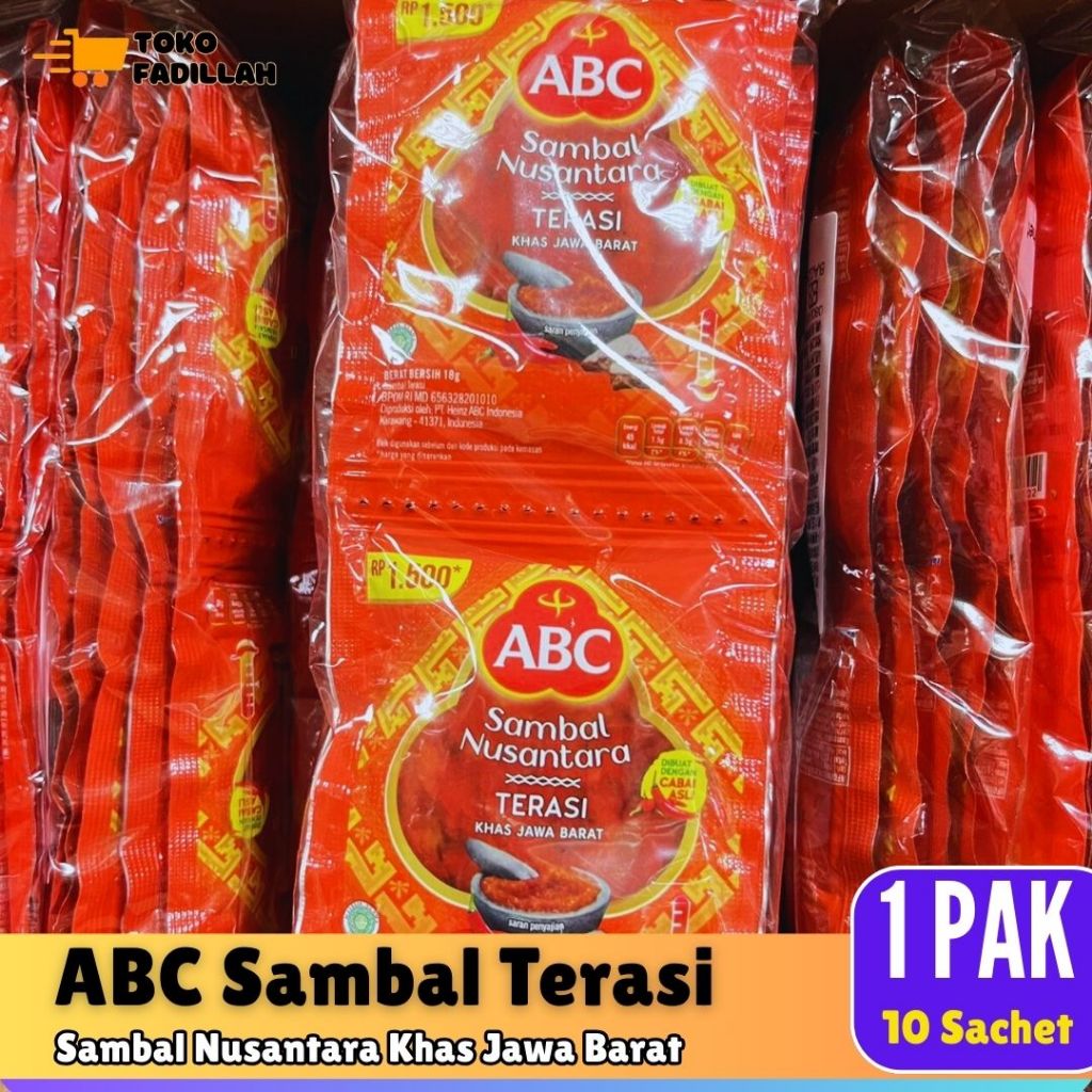 

[1 PAK] ABC Sambal Terasi 18 gr x 10 Sachet
