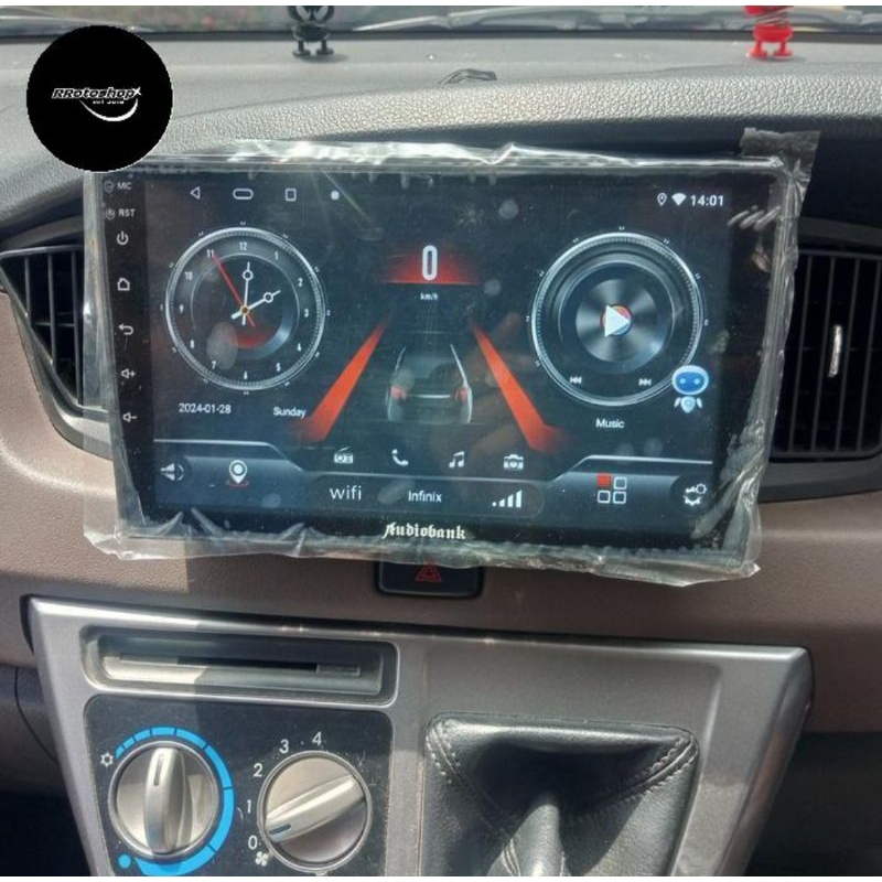 Head Unit Tape Android Mobil Calya Sigra 10 Inch Double Din Headunit