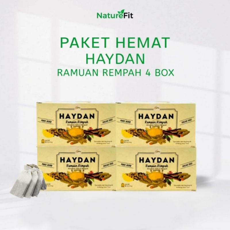 

Teh Detox | Ramuan Rempah Haydan | DIET + HAID LANCAR | Detoks | JSR | Teh Celup Rempah | Imunitas 4Box