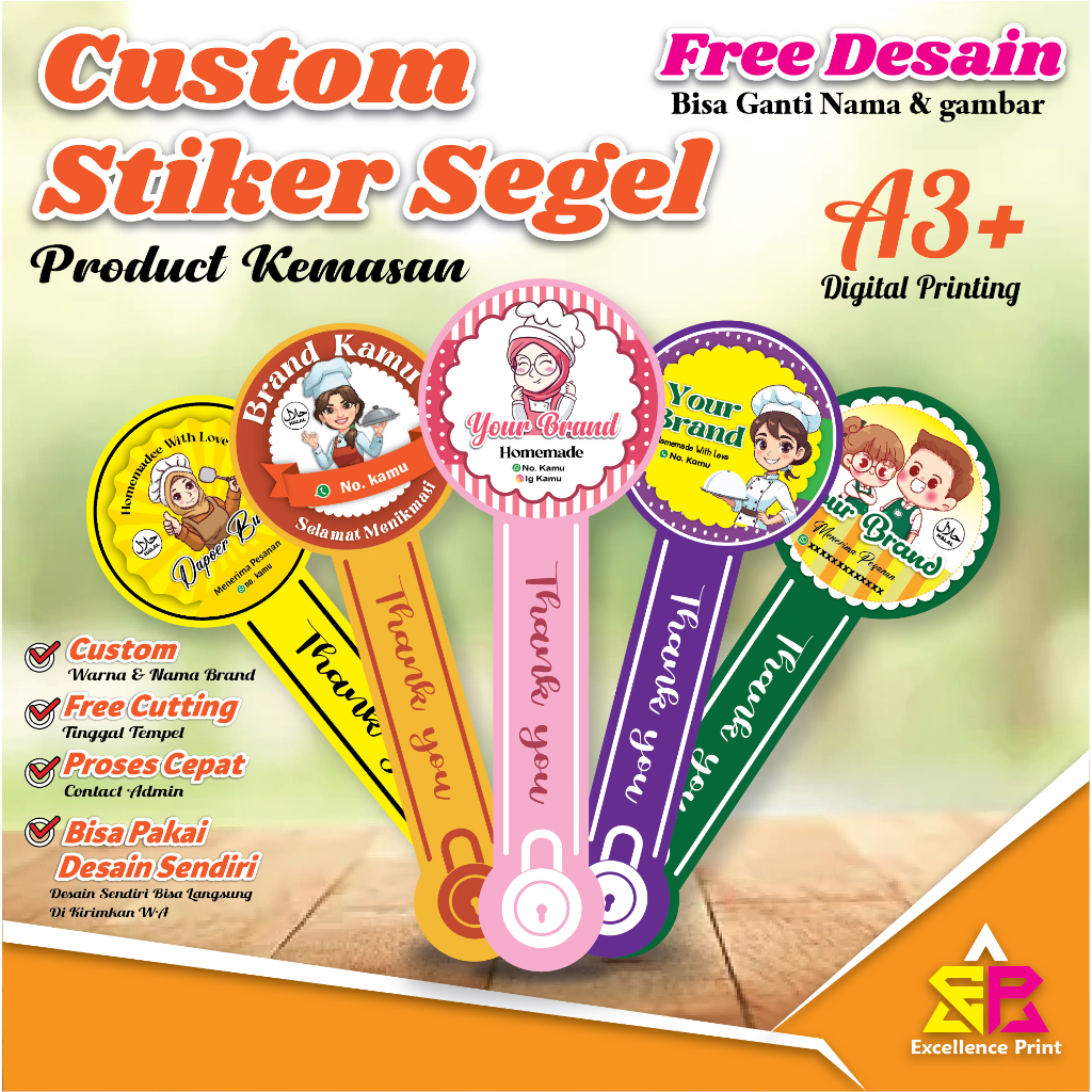 

SETIKER SEGEL KEMASAN / STIKER SEAL LABEL / STIKER BOTOL / STIKER TOPLES