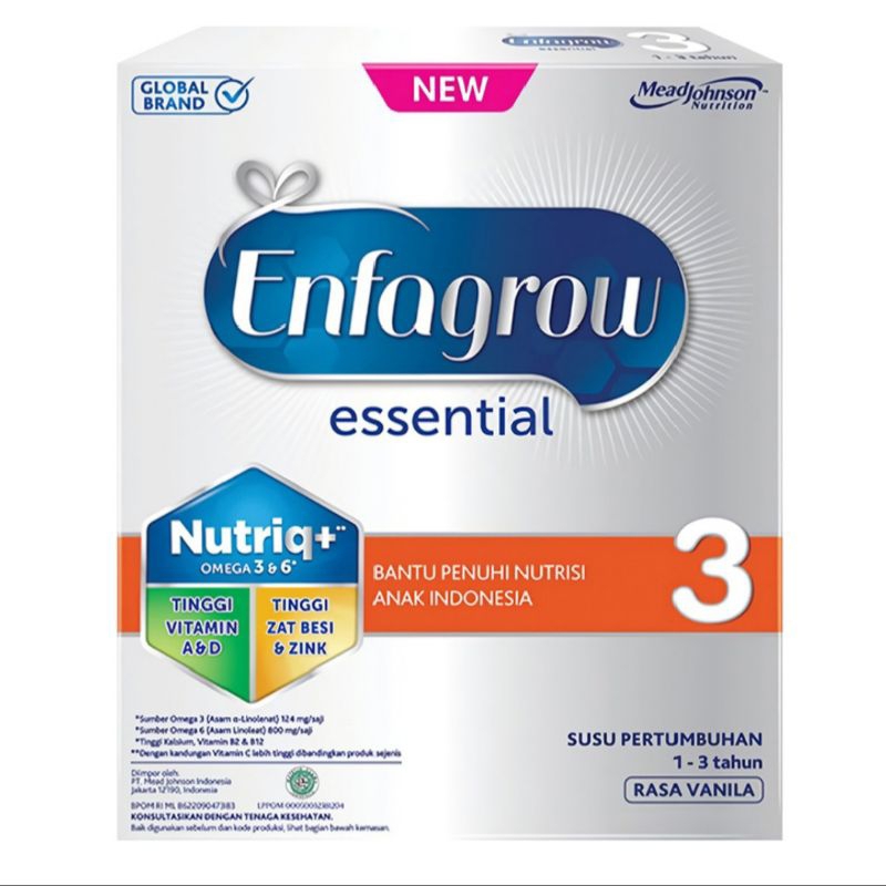 

Enfagrow Essential 3 Susu Bubuk Pertumbuhan Anak 1-3 Tahun Vanila 240 g