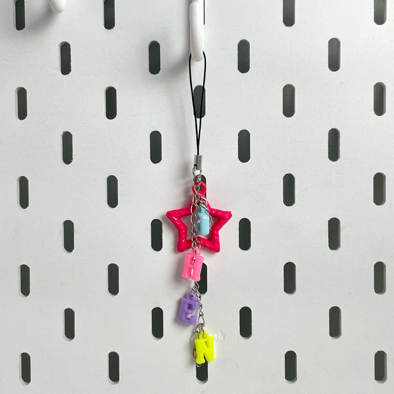 costum keychain nama | inisial gantungan kunci huruf phonestrap hp murah lucu