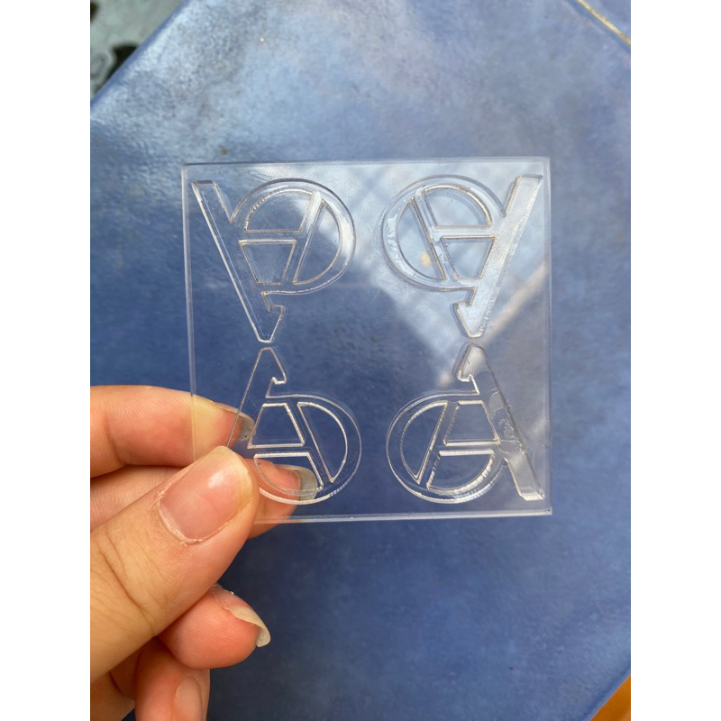 Stamp fondant cake kue custom