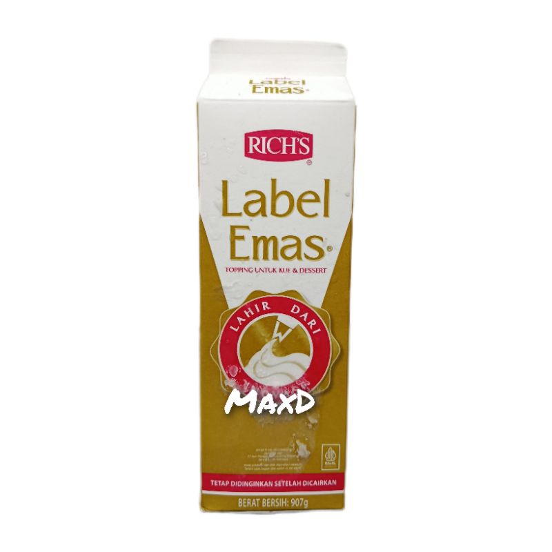 

Rich's Gold Label 907 Ml 10 Pcs