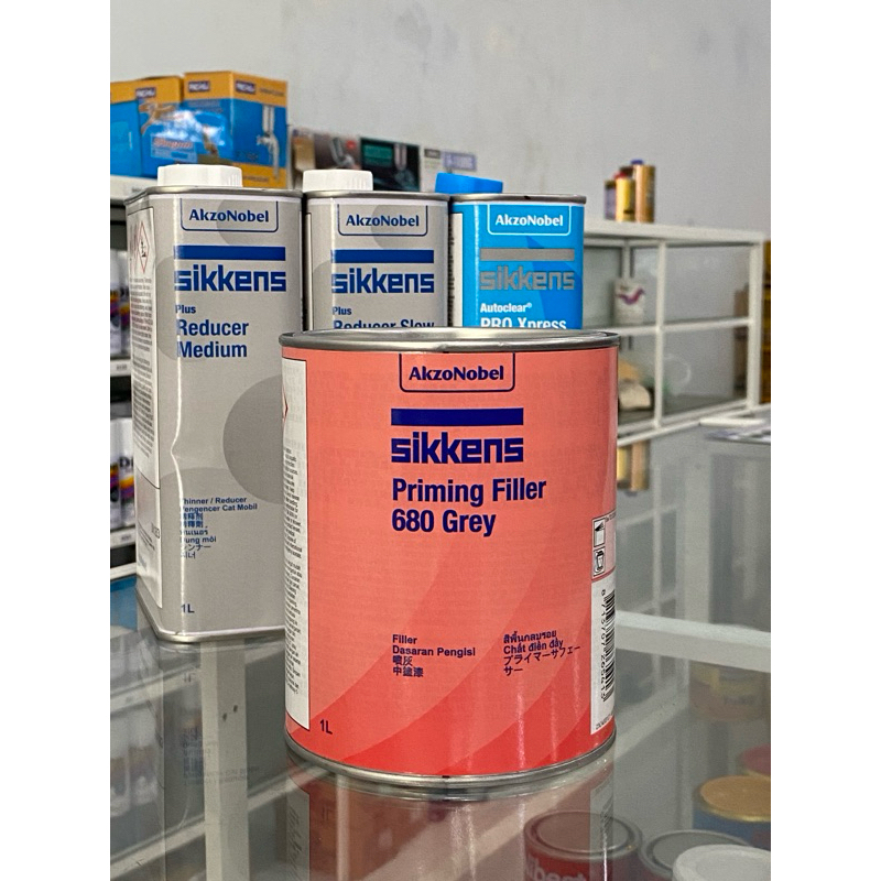 Sikkens priming Filler 680 Grey 1 liter // Epoxy Filler Sikkens Warna Grey