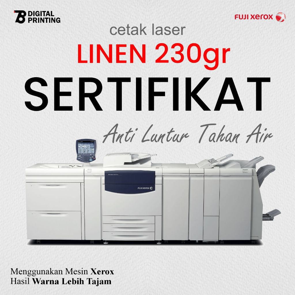 

CETAK SERTIFIKAT LINEN