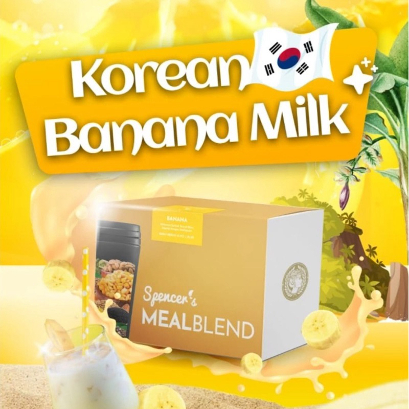 

MEALBLEND SPENCERS Penganti Makanan dan Sarapan Rendah Kalori Korean Banana Milk