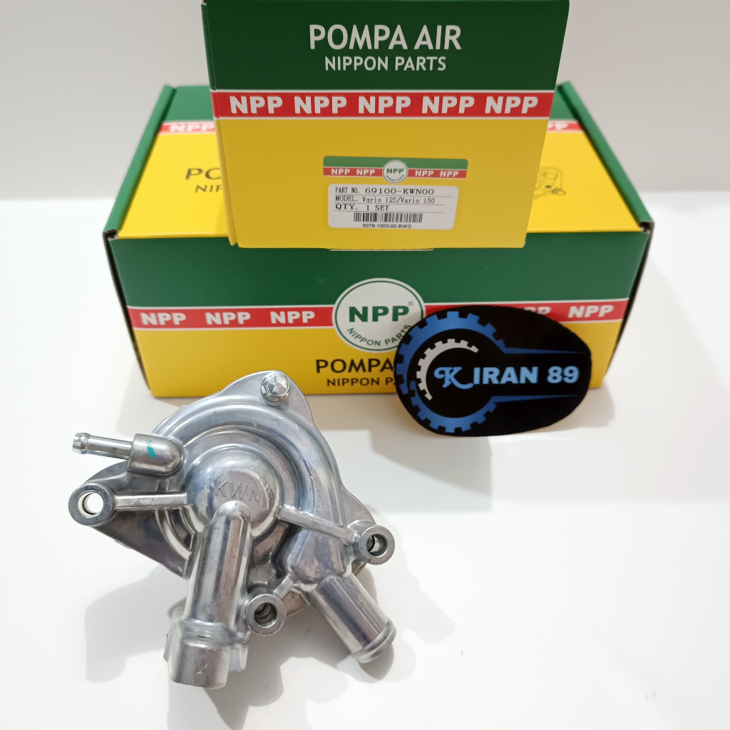 Water Pump Assy Pompa Air Radiator Vario 125/Vario 150 KWN Ori Npp