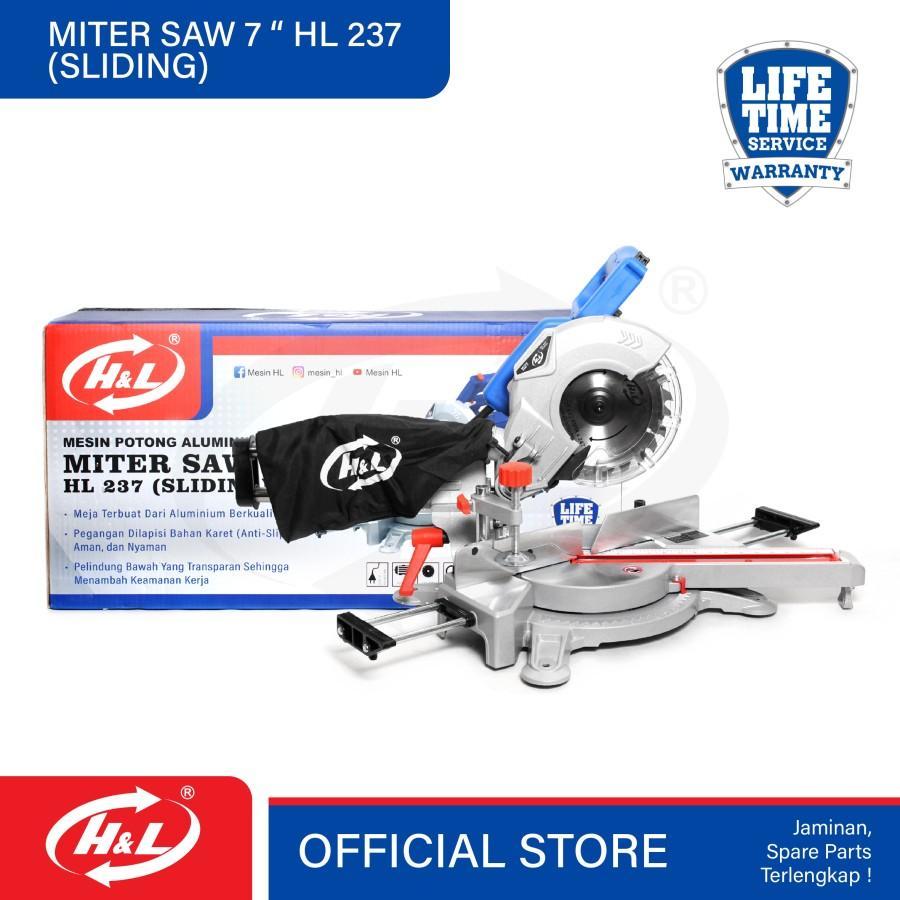RYU SLIDING Miter Saw 7 inch Mesin Potong Gergaji Aluminium / Miter Saw 7" inch 7Inch Mitter Saw Mit
