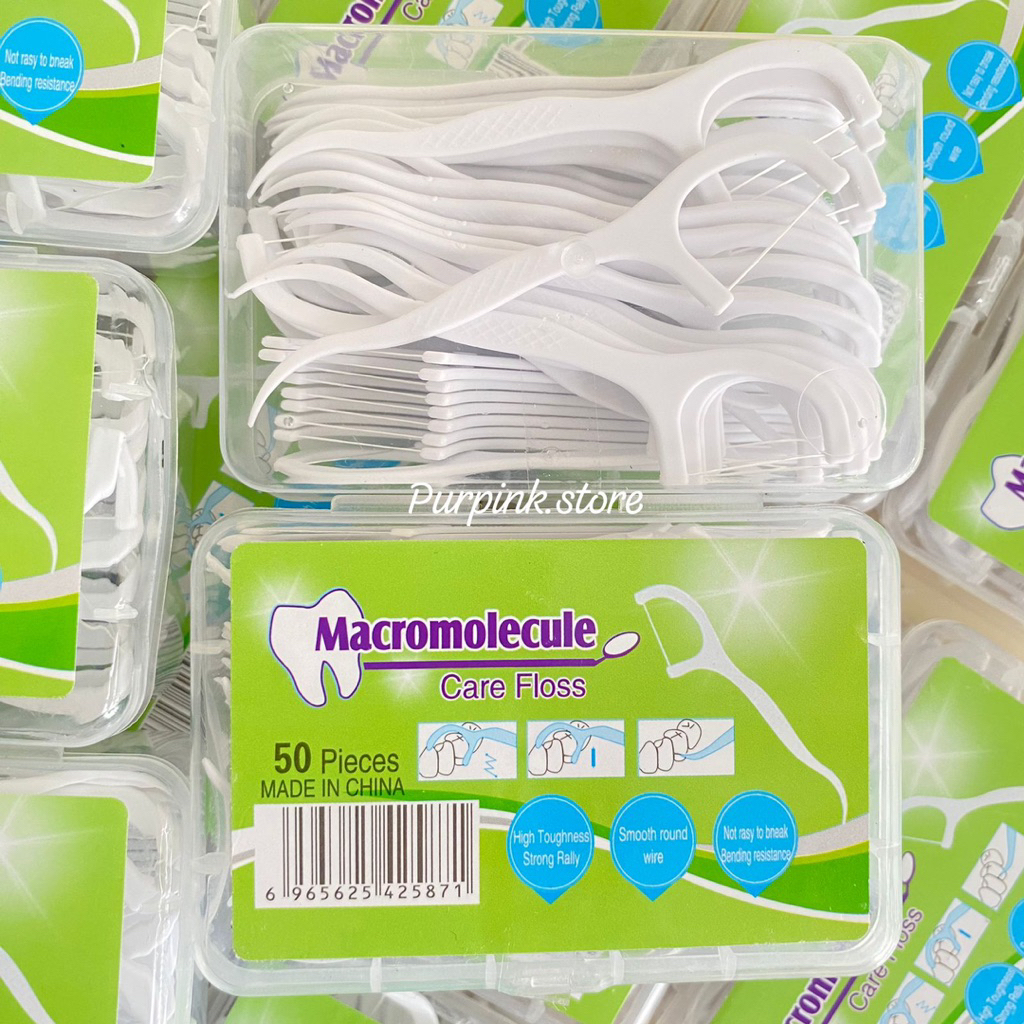 Dental Floss High Quality Benang Busur Tusuk Gigi Isi 50 Pcs Benang Busur Tusuk Gigi Macromolecul Ca