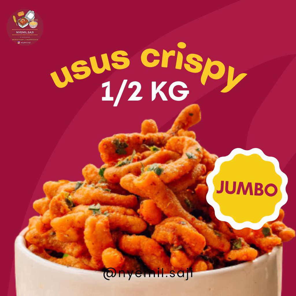 

USUS KRISPI 1/2 KG [JUMBO] NYEMIL SAJI