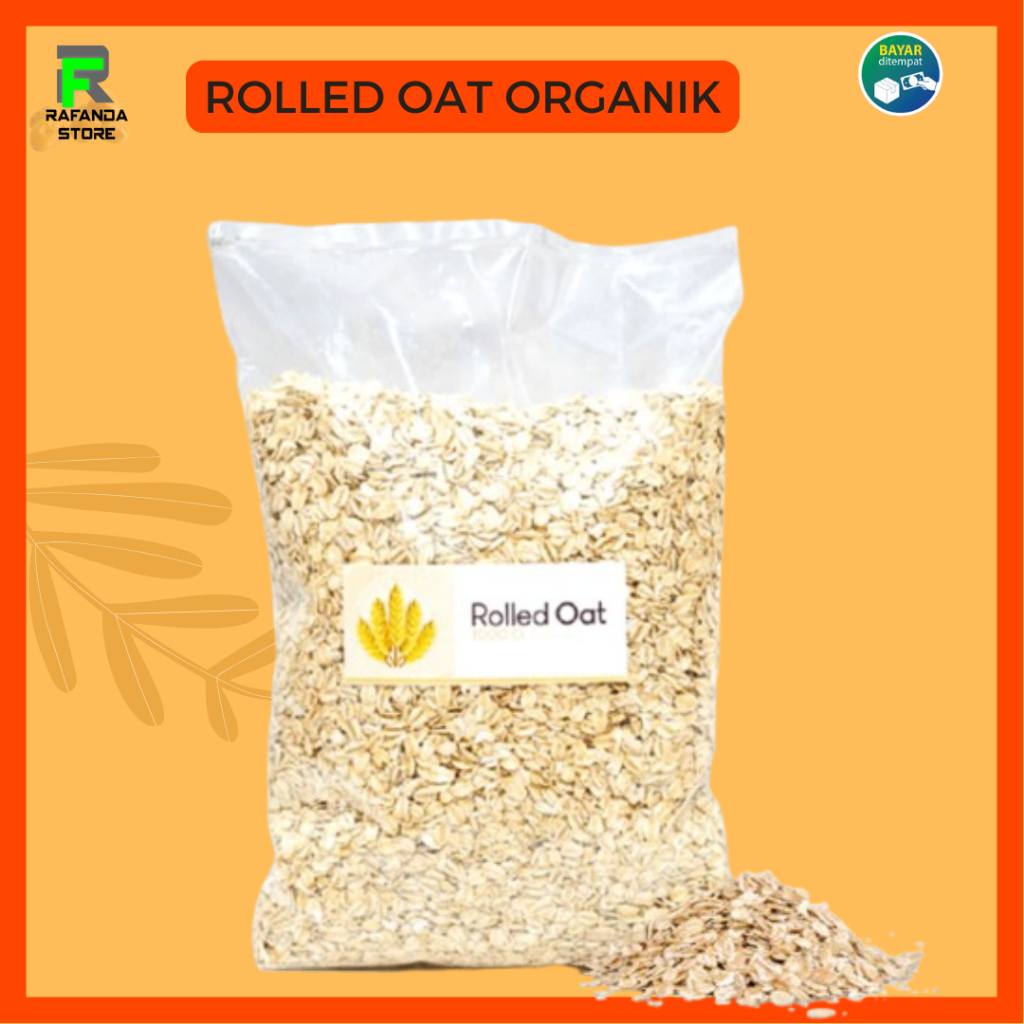 

Rolled Oat 1 Kg Oatmeal Gandum Utuh Menu Sarapan Sehat / Rolled Oat