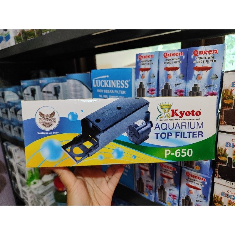Aquarium Top Filter KYOTO P-650 Top Filter Aquarium 3 in 1