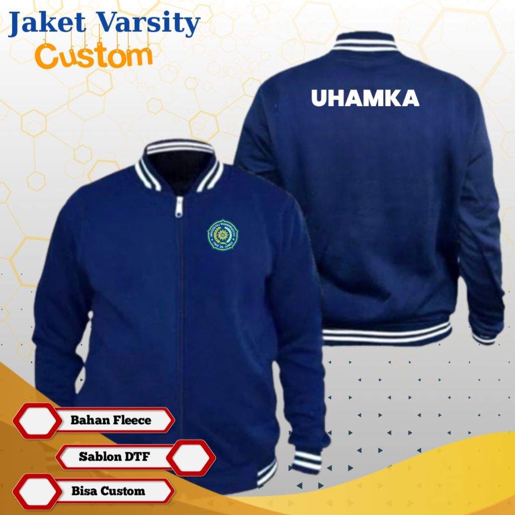 Jaket UHAMKA Jaket Varsity Custom UI