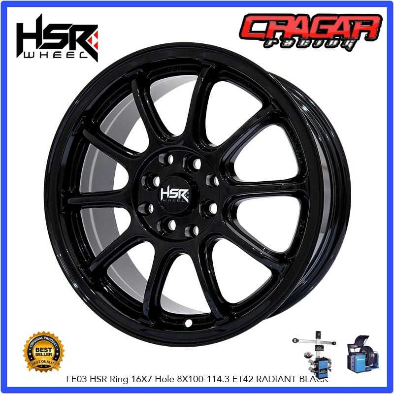 Velg Mobil Original HSR Fe0 R16 Lubang 4 Buat Wuling Confero Alvez Binguo Formo Dll
