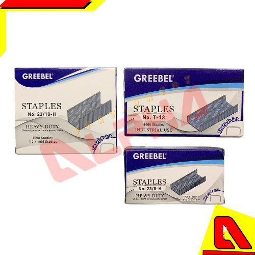 

ISI STAPLES GREEBEL REFIL STAPLES GREEBEL/ GREEBEL ISI STAPLES No.T-13 23/8 23/10