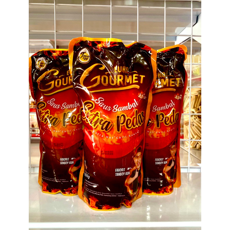 

Euro Gourmet Saus sambal Ekstra pedas 1 kg / Ekstra Hot *Chili sauce*
