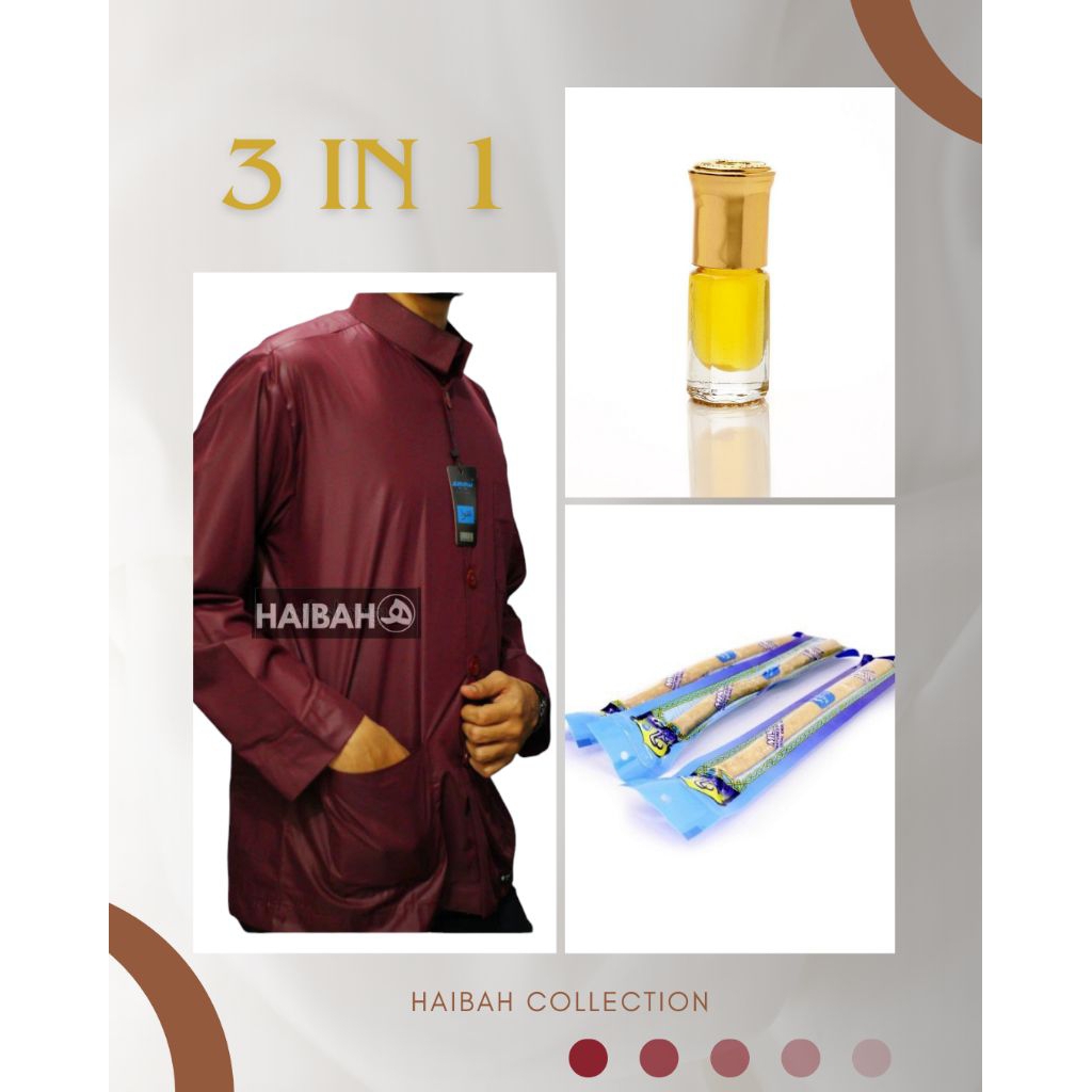 Baju Koko ammu warna merah marun maron baju Koko ammu baju Koko pria baju Koko lengan panjang baju K