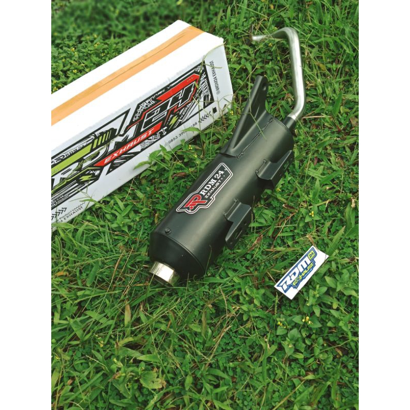 kenalpot setandar Racing original RDM 24 Exhaust black coting bas adem PNP Mio seporty, vario, beat,