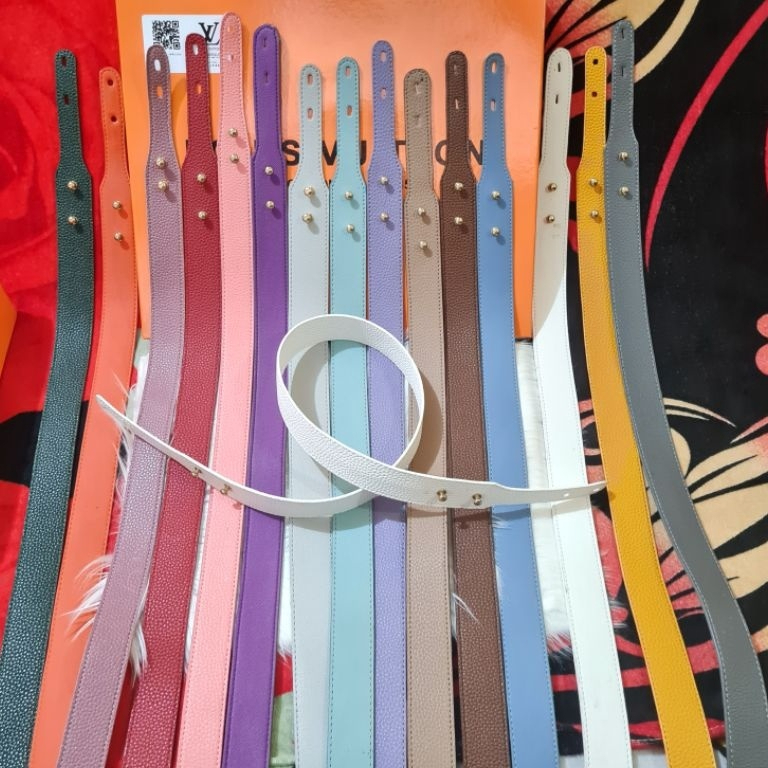 Jual Tali Panjang Tas Lindy 110cm / Grosiran Tali Tas / Tali Strap Tas Lindy Slempang Kulit Jeruk