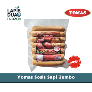 

Yomas Sosis Sapi Jumbo isi 6pcs + 1pcs