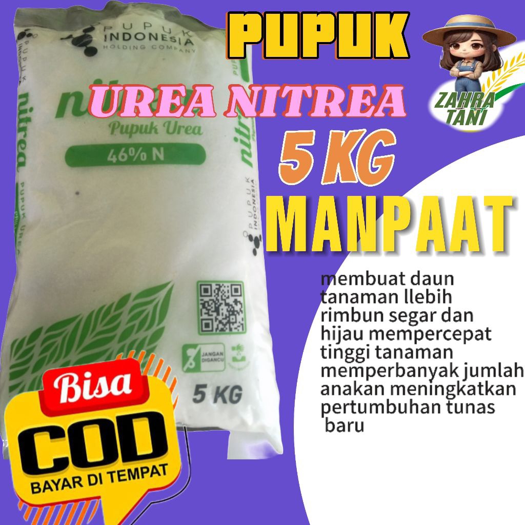 PUPUK UREA (bisa cod) NITREA KUJANG NON SUBSIDI KEMASAN 5KG