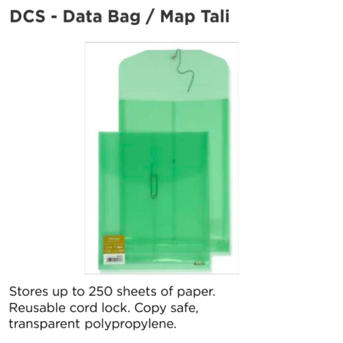 

Daiichi DCS - Data Bag / Map Tali [Per 1 Lusin]