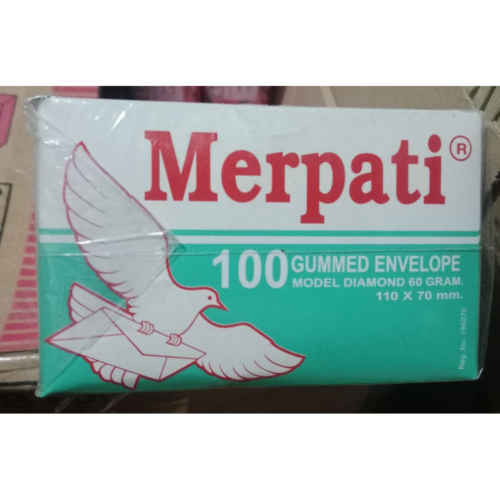 

amplop kecil merk merpati 1 pak isi 100lembar