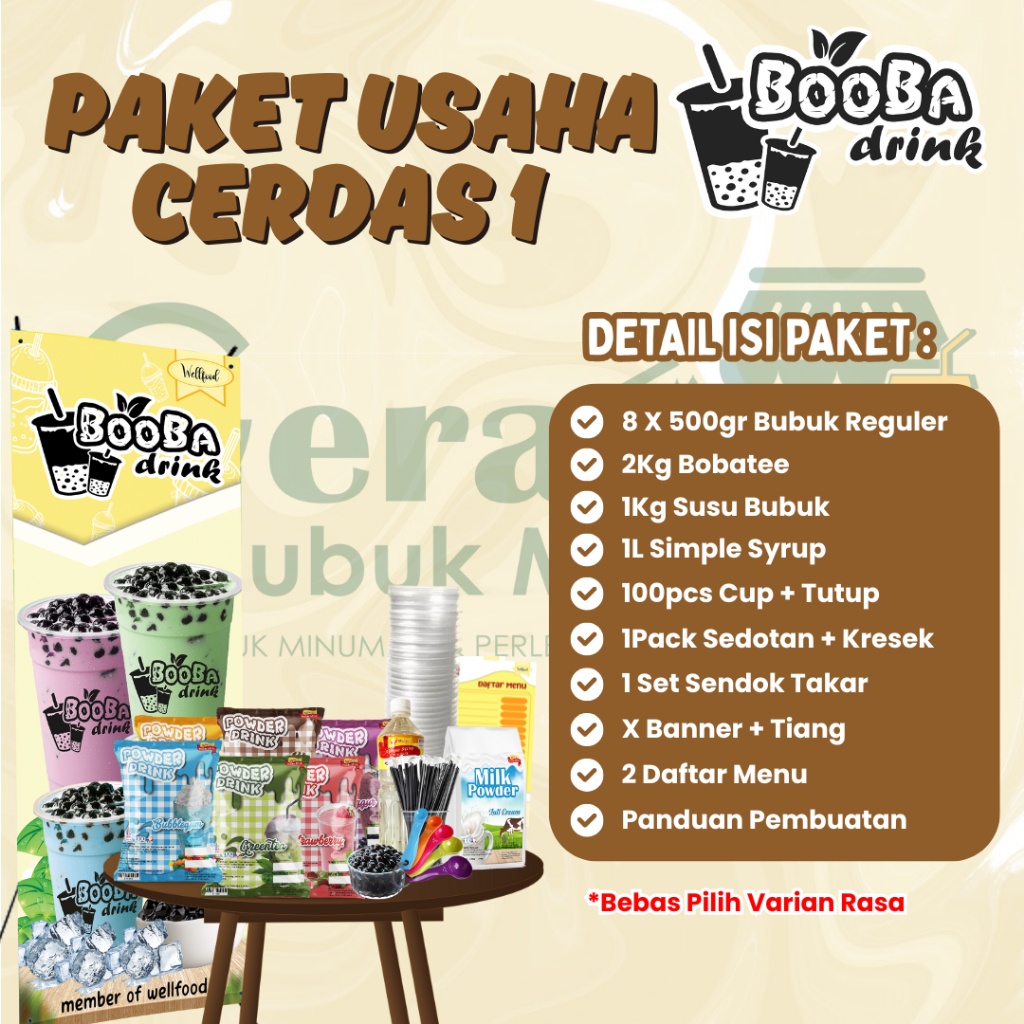 

PAKET USAHA BOBA DRINK / Paket Cerdas 1