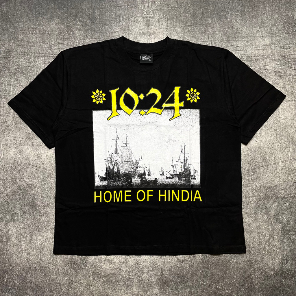 Tshirt HINDIA - 1024 BLACK BOXY FIT Official Merchandise