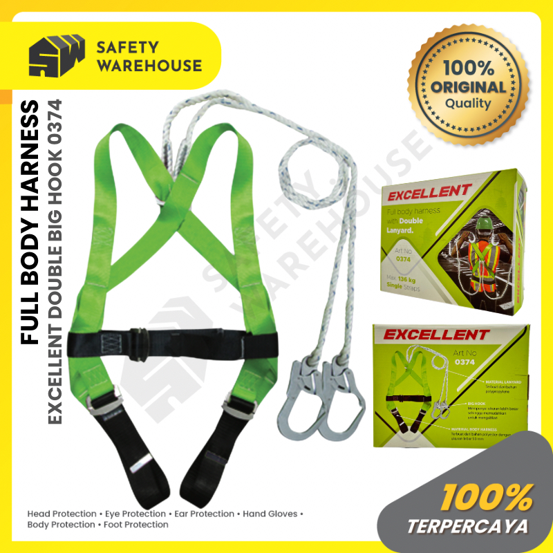 Excellent Safety Harness / Full Body Harness Double Big Hook Excellent 0374