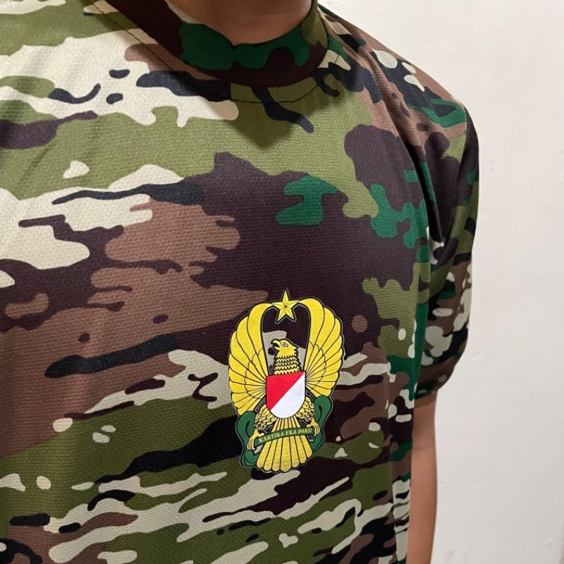 kaos loreng pria dewasa deyfit TNI logo