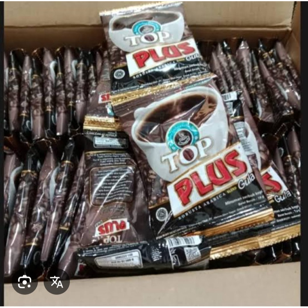 

Top Kopi Plus Gula 18gr x 20 Sachet – Kopi instan murah grosir