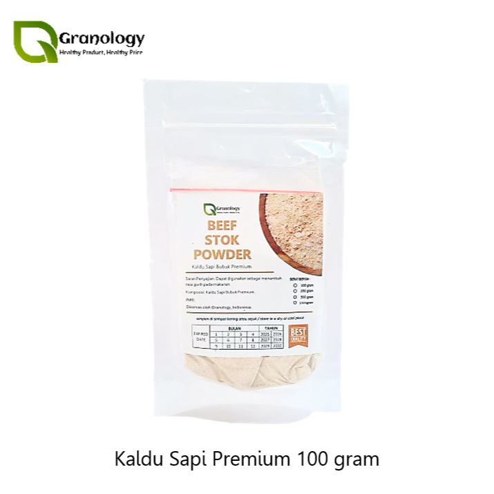 

Premium Kaldu Sapi NON MSG / Beef Stock (100 gram)