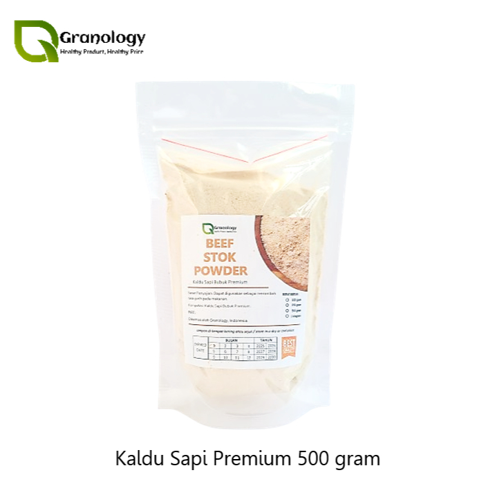 

Kaldu Sapi NON MSG / Premium Beef Stock (500 gram) by Granology