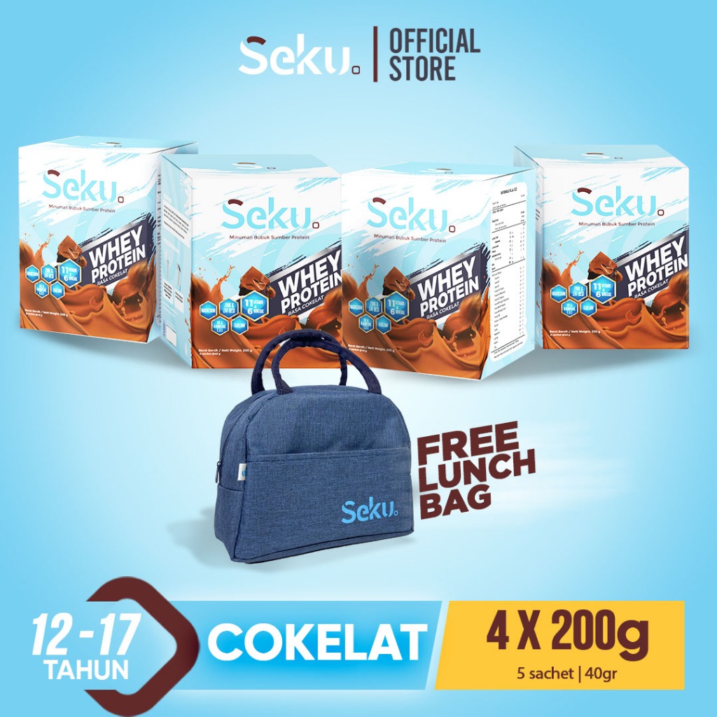 

SEKU - Paket Bundling Susu SEKU 40gr Free Launch Bag